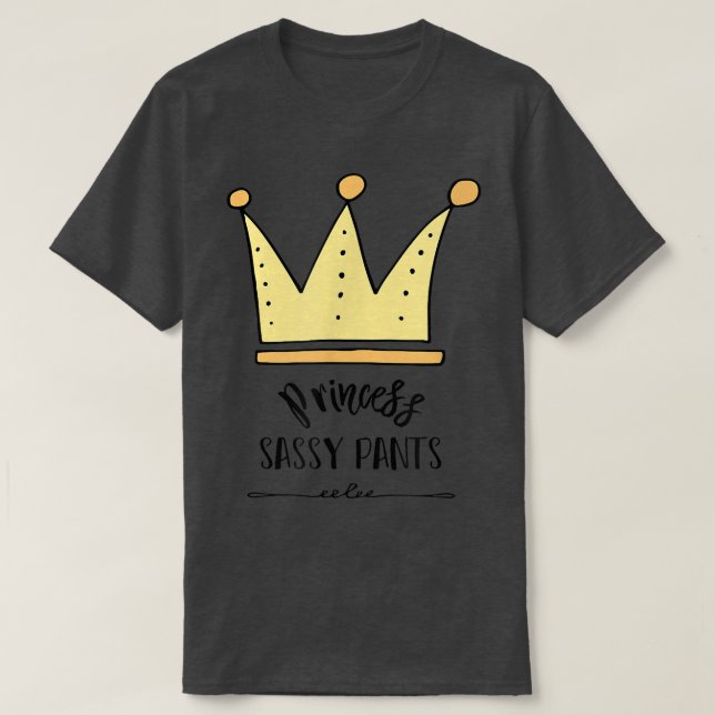 Niedliche Prinzessin Sassy Pants Kröten Kinder T E T-Shirt (Design vorne)