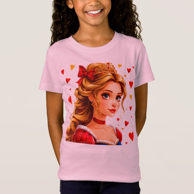 Niedliche Prinzessin T-Shirt (Vorderseite)
