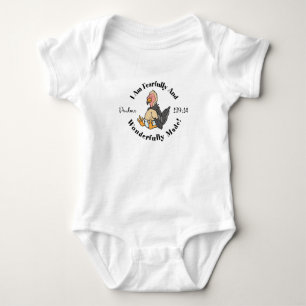 Niedliche Psalmen 139:14 Design Baby Strampler