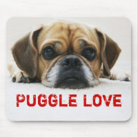 Niedliche Puggle Liebe Mousepad