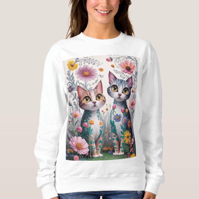 Niedliche Pullover-Designs Sweatshirt (Vorderseite)