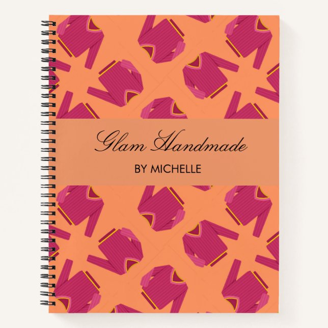 Niedliche Pullover-Sparte Notizbuch (Vorderseite)