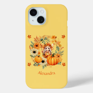 Niedliche Pumpkettenmaus im Herbstkranz Case-Mate iPhone Hülle