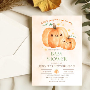 Niedliche Pumpkin auf dem Weg zum Herbst Kinderdus Einladung
