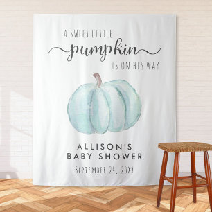 Niedliche Pumpkin Baby Boy Dusche Willkommen Wandteppich