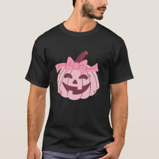 Niedliche Pumpkin Coquette Rosa Bow Krawatte Girl  T-Shirt