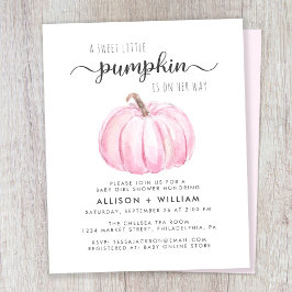 Niedliche Pumpkin Couples Kindermädchendusche Einl