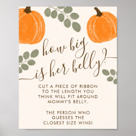 Niedliche Pumpkin Eucalyptus Baby Shooting Bly Gam Poster