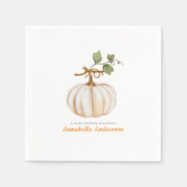Niedliche Pumpkin Fall Baby Dusche Serviette