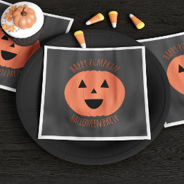 Niedliche Pumpkin glücklich Halloween Party Napkin Serviette