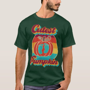 Niedliche Pumpkin Herbstlaub Herbstbaum Retro Vint T-Shirt