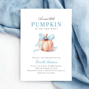 Niedliche Pumpkin-Kinderdusche Einladung