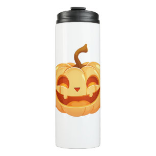 Niedliche Pumpkin Kürbislaterne Turtle Sea Hallowe Thermosbecher