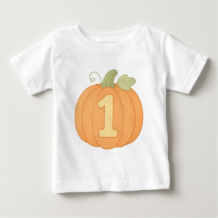 Niedliche Pumpkin Nummer eins Pastell Fall erster  Baby T-shirt