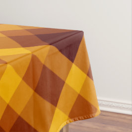 Niedliche Pumpkin Orange Kariert Medium Tablette Tischdecke
