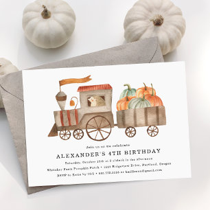Niedliche Pumpkin Patch Kinderpartei Einladung