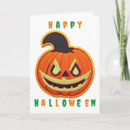 Niedliche Pumpkin-Patchenkarte Feiertagskarte