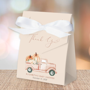 Niedliche Pumpkin Truck Kinderdusche Vielen Dank Geschenkschachtel