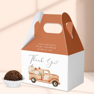Niedliche Pumpkin Truck Kinderdusche Vielen Dank Geschenkschachtel