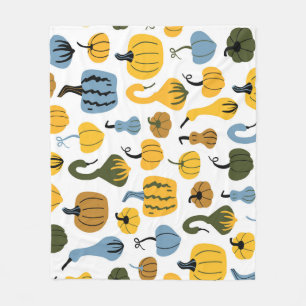 Niedliche Pumpkins Cartoon Hand gezogen Fleecedecke
