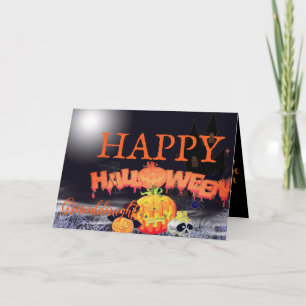 Niedliche Pumpkins Happy Halloween Card Karte