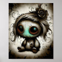 niedliche Puppe, Wände dekorieren Kunst