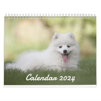 niedliche Puppy im Kalender 2024 - Kalender für be