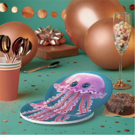 niedliche Qualle Pappteller