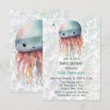 Niedliche Quallenbläschen Neutrale Babydusche einl