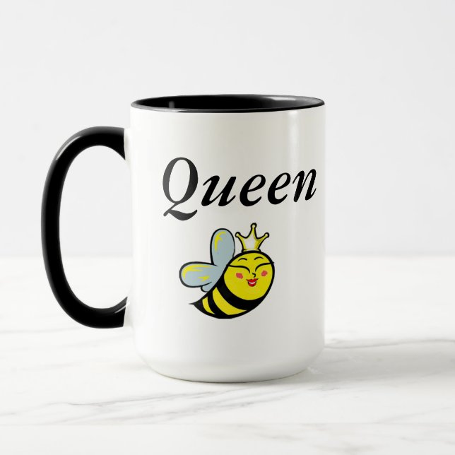 Niedliche Queen Bee Gift Coffee Mugs Tasse (Links)