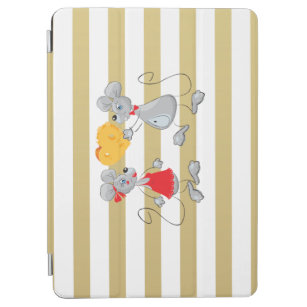 Niedliche Quirky Whimsical Mouses-Stripes iPad Air Hülle
