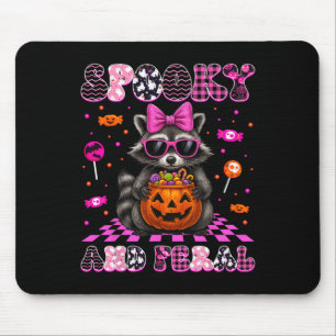 Niedliche Raccoon Halloween Kostüme W Mousepad