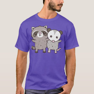 Niedliche Raccoon- und Opossum-Besoldungsgruppen T-Shirt