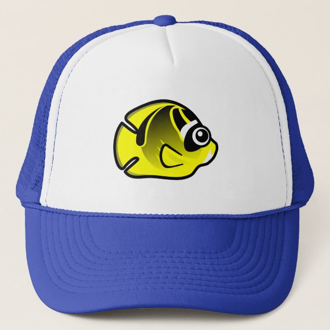 Niedliche RaccoonButterflyfish Truckerkappe (Vorderseite)