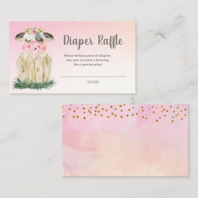 Niedliche Raffelkarte Begleitkarte (Vorne/Hinten)