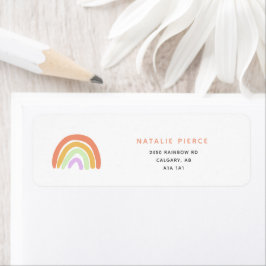 Niedliche Rainbow Baby Dusche Elegante Einfache Pf