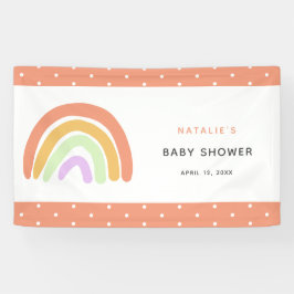 Niedliche Rainbow Baby Dusche Elegante Einfache Pf Banner