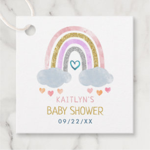 Niedliche Rainbow Baby Dusche Geschenkanhänger