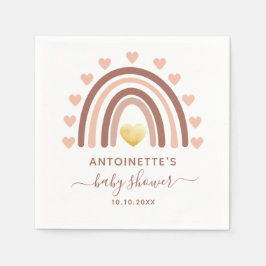 Niedliche Rainbow Custom Baby Dusche Serviette