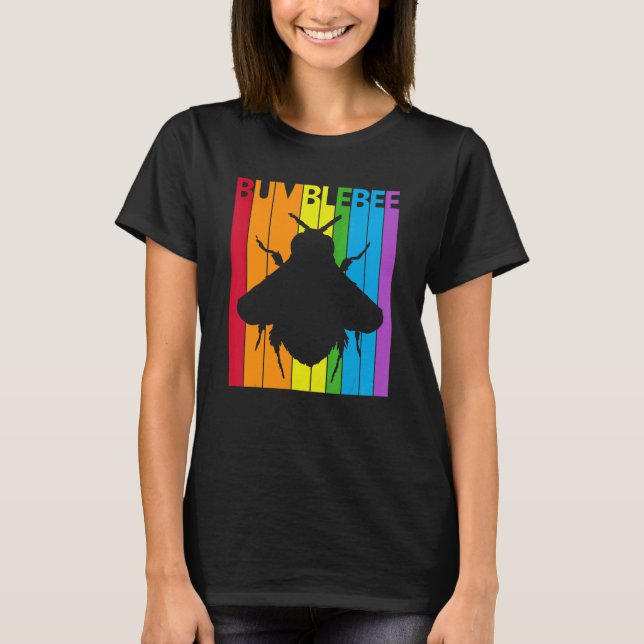 Niedliche Rainbow-Hummel T-Shirt (Vorderseite)