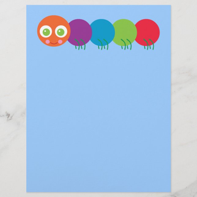 Niedliche Rainbow-Raupe (Vorderseite)