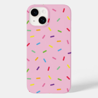 Niedliche Rainbow-Sprinkles auf rosa iPhone/iPad-G Case-Mate iPhone 14 Hülle