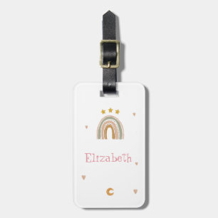 Niedliche Rainbow Stars Herz Gepäckanhänger