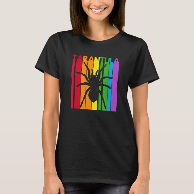 Niedliche Rainbow Tarantula Spider T-Shirt (Vorderseite)