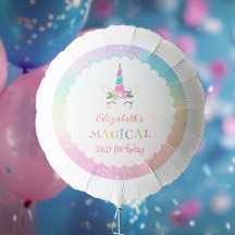 Niedliche Rainbow Unicorn Magical Birthday Party