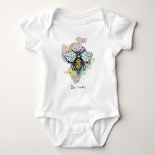 Niedliche Rainbow-Wash Baby Strampler