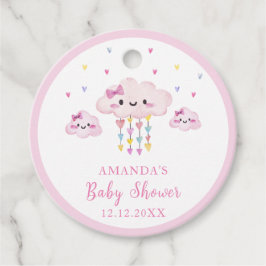 Niedliche Raindrop Sweetheart Babydusche Geschenkanhänger