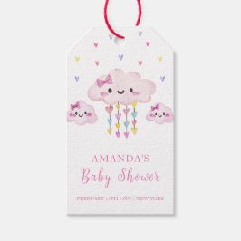Niedliche Raindrop Sweetheart Babydusche Geschenkanhänger