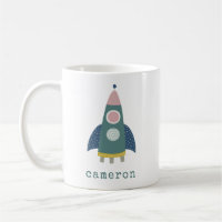 Niedliche Raketenschiff Coole Weltraumkunst Person