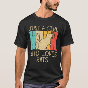 Niedliche Rat für Mädchen Rattenrute T-Shirt